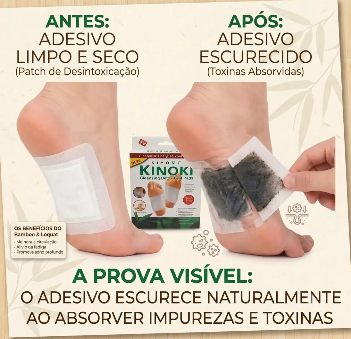 Adesivo Plantar Noturno – Kit para Descanso dos Pés 3