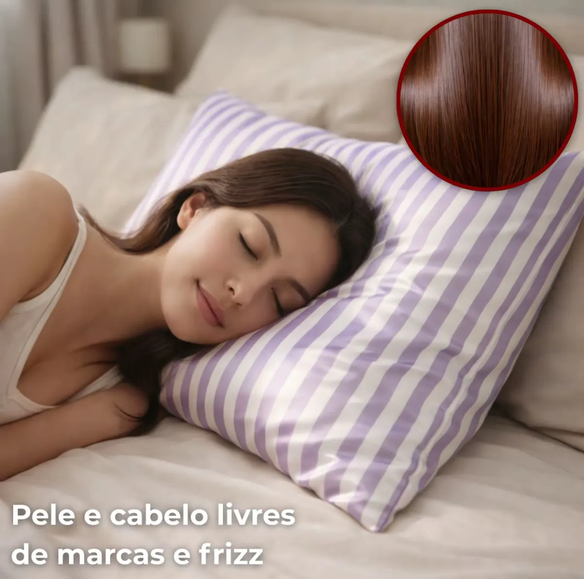 Kit com 2 Fronhas de Cetim Estampadas Antifrizz 5